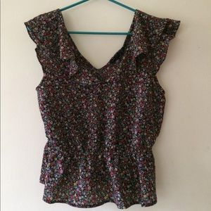 Harlowe & Graham floral top NWT